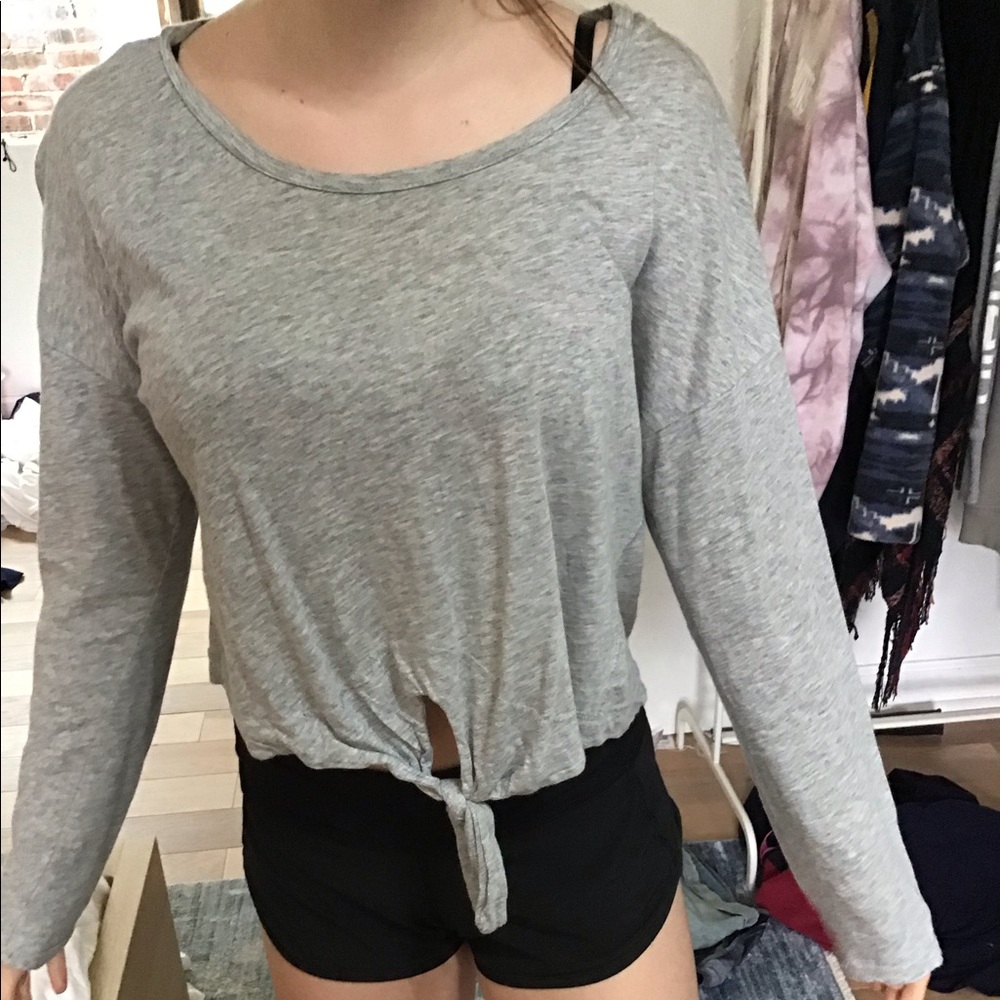 Gray long sleeve top from pac sun